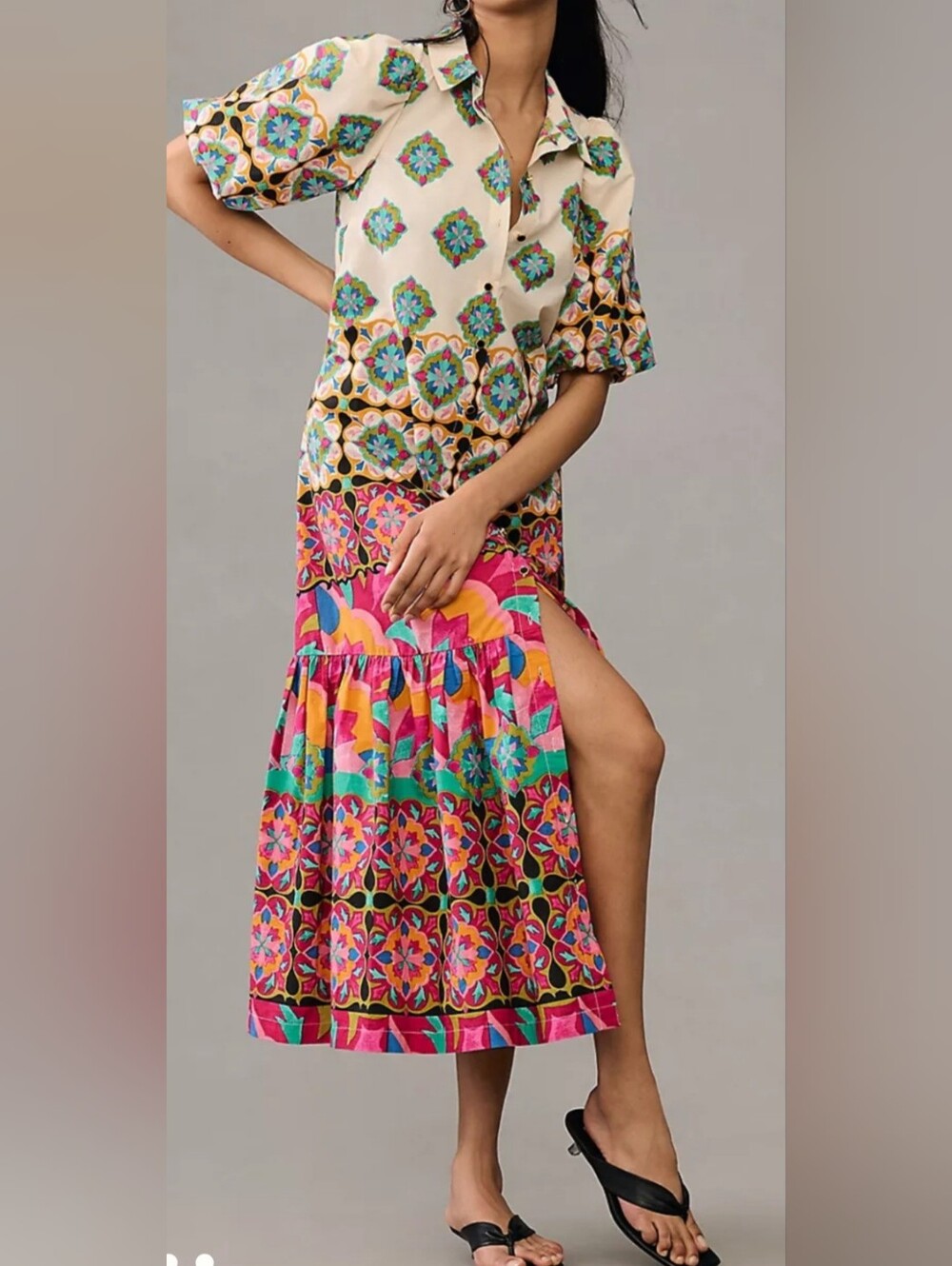 Anthropologie Cotton Maxi Dress